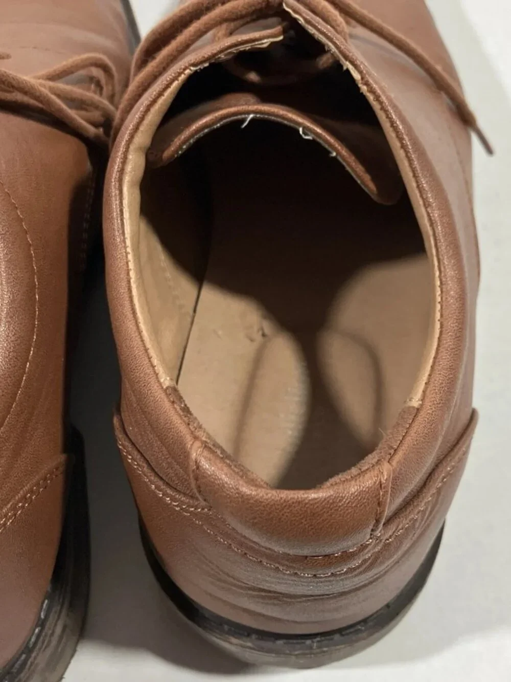 Goodfellow Men's Shoes 9M Oxford Lace-Up Dress Light Brown